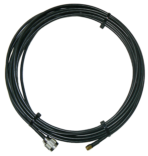 Cable assembly 10m RG223LL, N-male and SMA male fitted